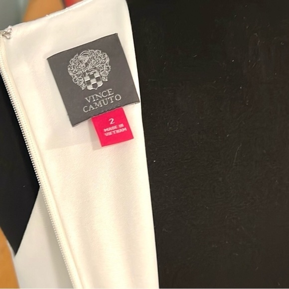 ⭐️Vince Camuto Tiered Blue Stripe,Layered Ruffle Hem,Sleeveless, EUC Size 2 - Picture 11 of 16